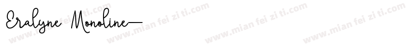 Eralyne Monoline字体转换